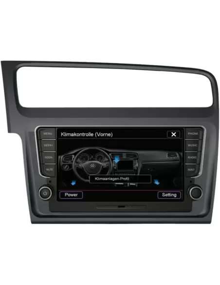 ESX VN810-VW-G7 pasklaar navigatie-systeem golf 7 met 8 inch scherm