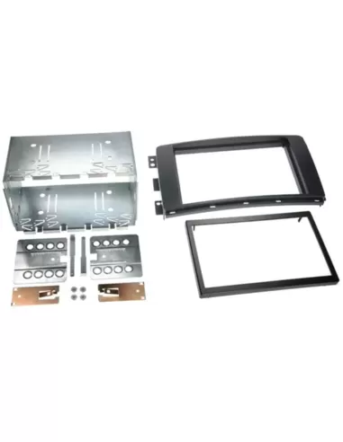 2-DIN paneel Smart for two BR451, 02/2007-08/2010 / Smart for four W454 01/2004-06/2006 zwart