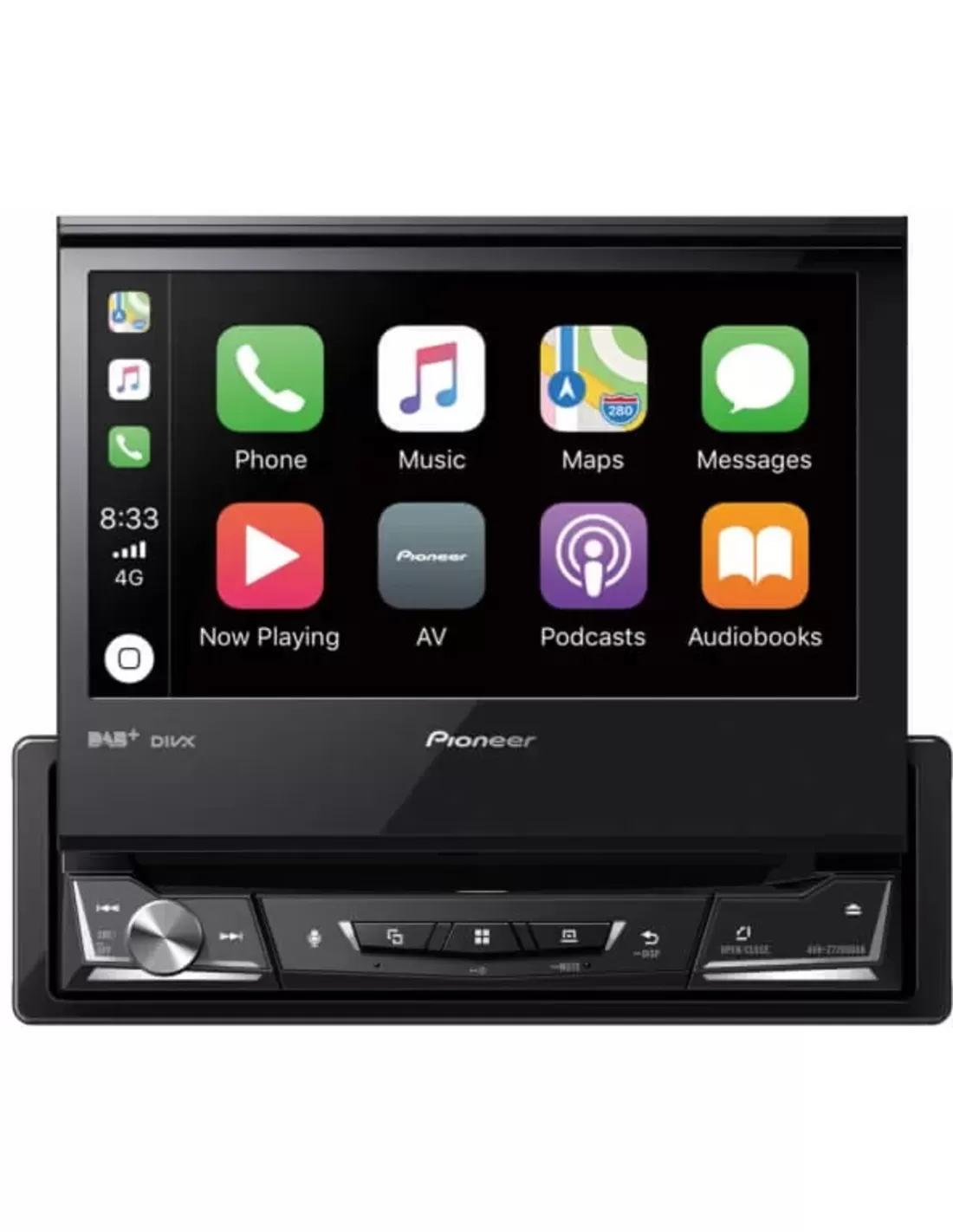 Pioneer AVH-Z7200DAB klapscherm carplay en android auto